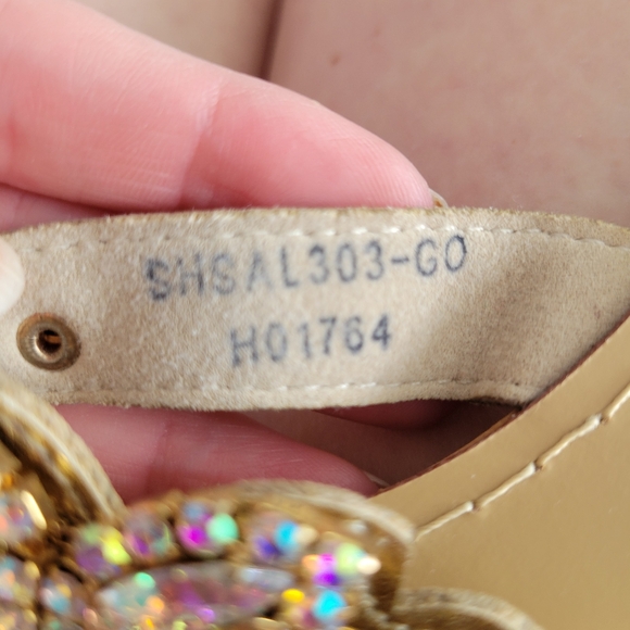 Rhinestone sandals size 7 - Picture 4 of 4